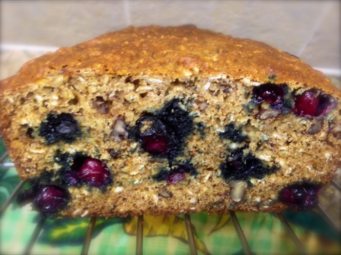 Blueberry Banana Oatmeal Bread