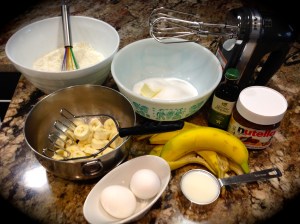 Nutella Banana Bread Ingredients
