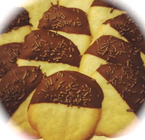 Chocolate Dipped Sugar Cookies