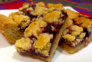 Raspberry Walnut Bars