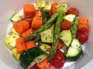 Vegetables Seasoned For Roasting