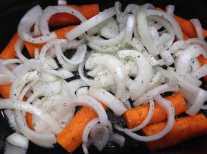 Layer the Vegetables On The Bottom of the Slow Cooker
