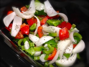 Cut Veggies Into Large Chunks