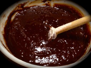 Brownie batter