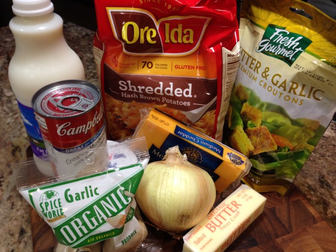 Hash Brown Casserole Ingredients...