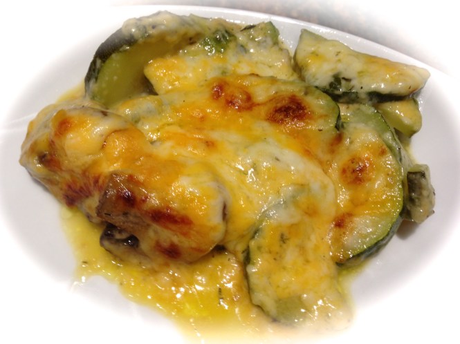 Cheesy Zucchini Mushroom Bake