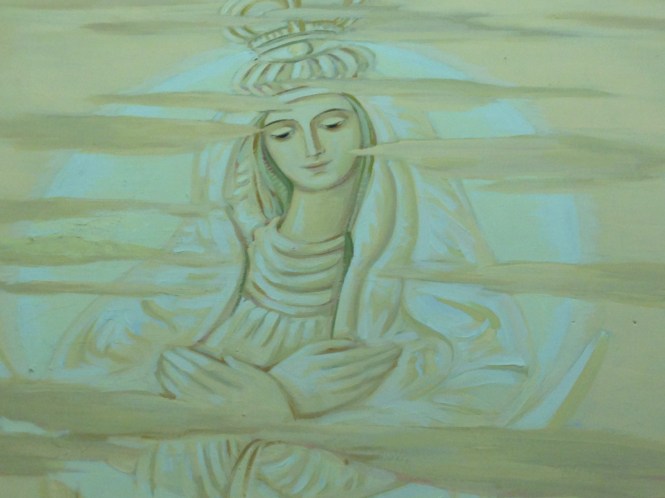 The center of Sister Mercede's mural