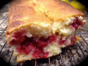 The first try produced a caved in cake...