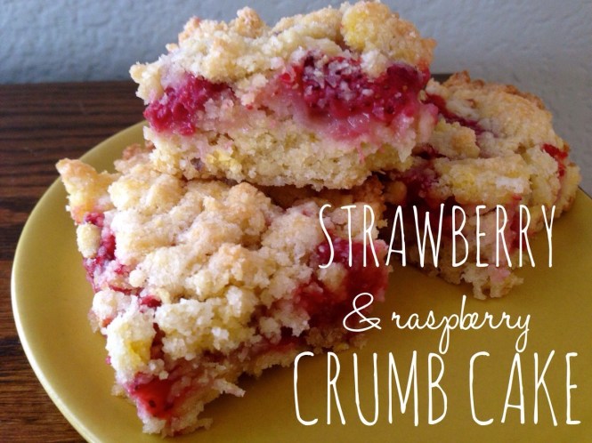 Strawberry & Raspberry Crumb Cake