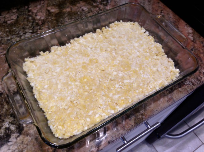 Press Dough Into The Bottom Of The Pan...
