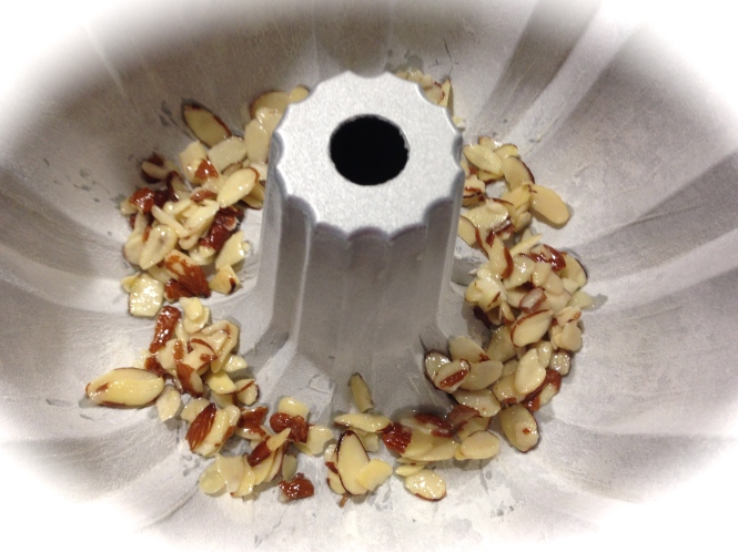 Put The Almond Mixture Evenly In The Bottom Of The Pan...