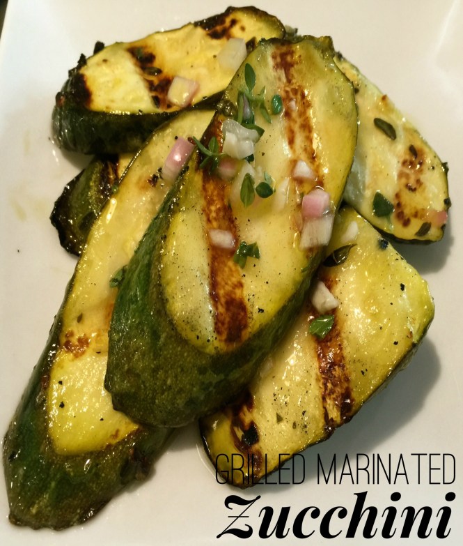 Grilled Marinated Zucchini