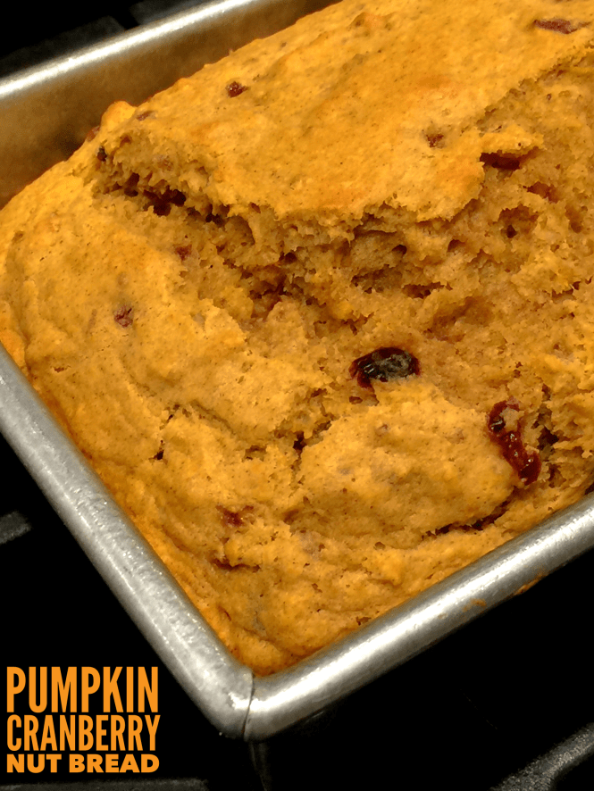 Pumpkin Cranberry Nut Bread