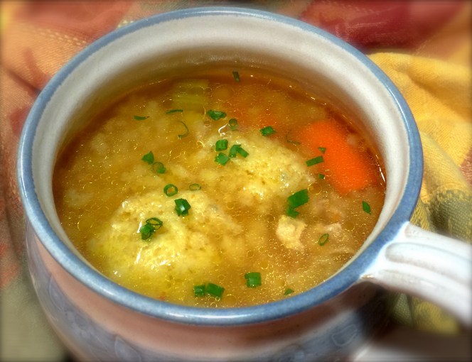 Mom's chicken soup with dumplings