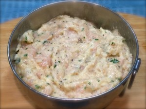 The meatball mixture