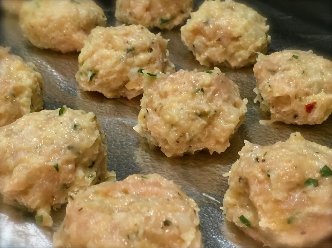 Meatballs Before Going Under The Broiler