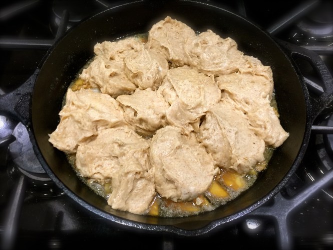 Drop The Batter In Large Balls On Top Of The Pear Mixture