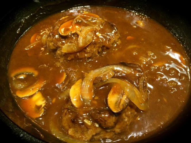 Salisbury Steak Patties Smothered In Sauce