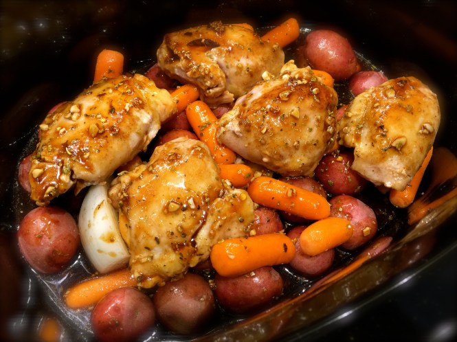 Ingredients ready for slow cooking