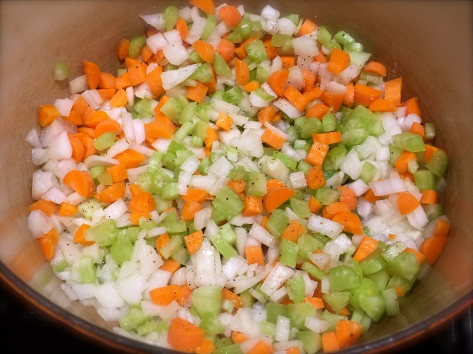 The "Trinity" - onions, celery and carrrots