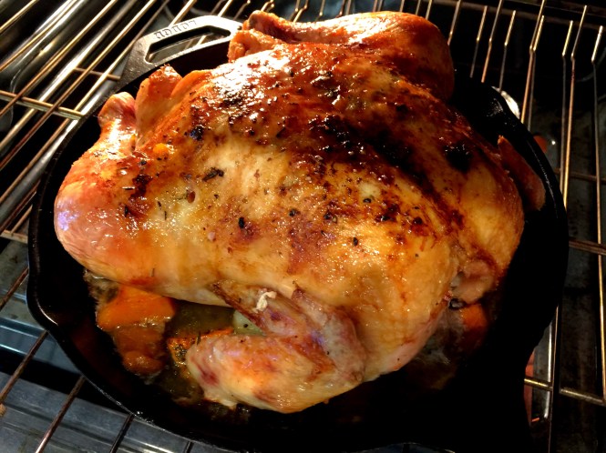 Roast Chicken In A Cast Iron Skillet