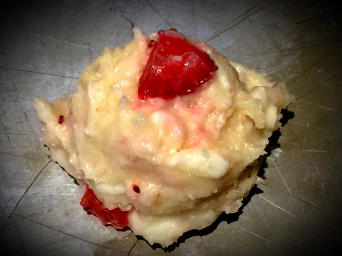 Cookie dough before baking