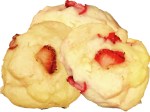 White Chocolate Strawberry Cookies