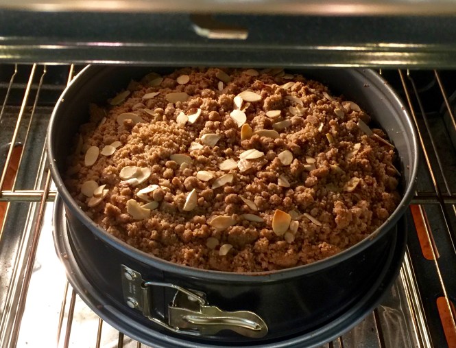 The finished coffee cake