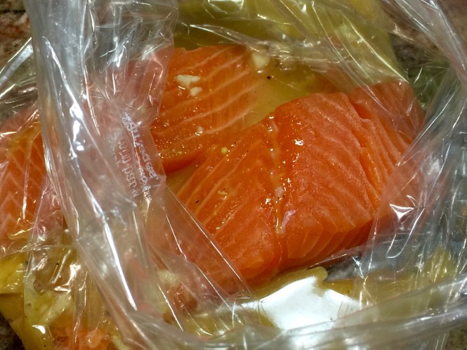 Marinate Salmon In A Plastic Bag