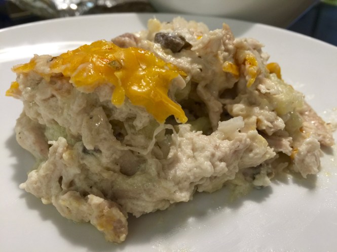 Chicken, Cauliflower and Mushroom Casserole