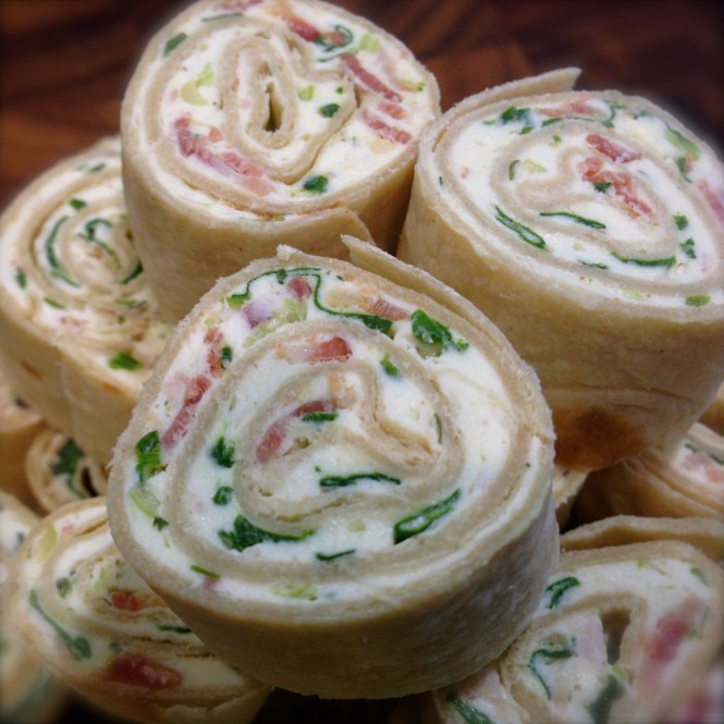 Cream Cheese Bacon & Spinach Pinwheels