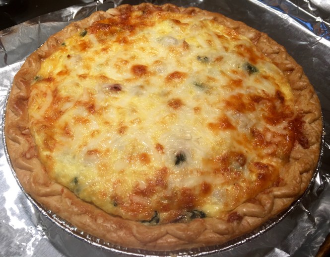 Bacon, Butternut Squash and Chive Quiche