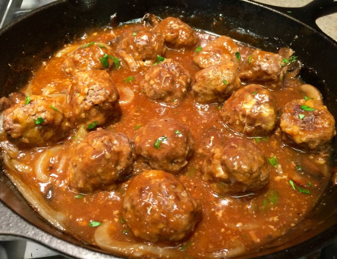 Simmer Meatballs In The Sauce