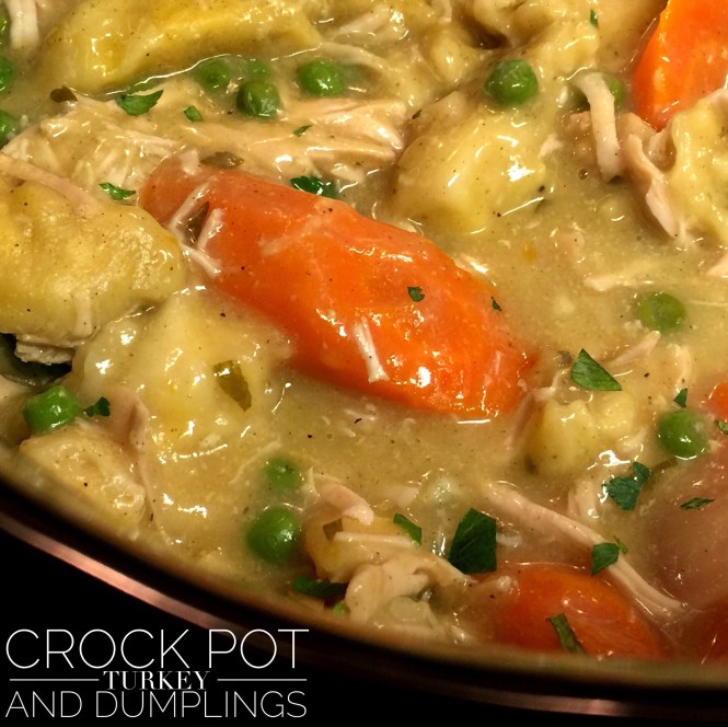 Crock Pot Turkey and Dumplings