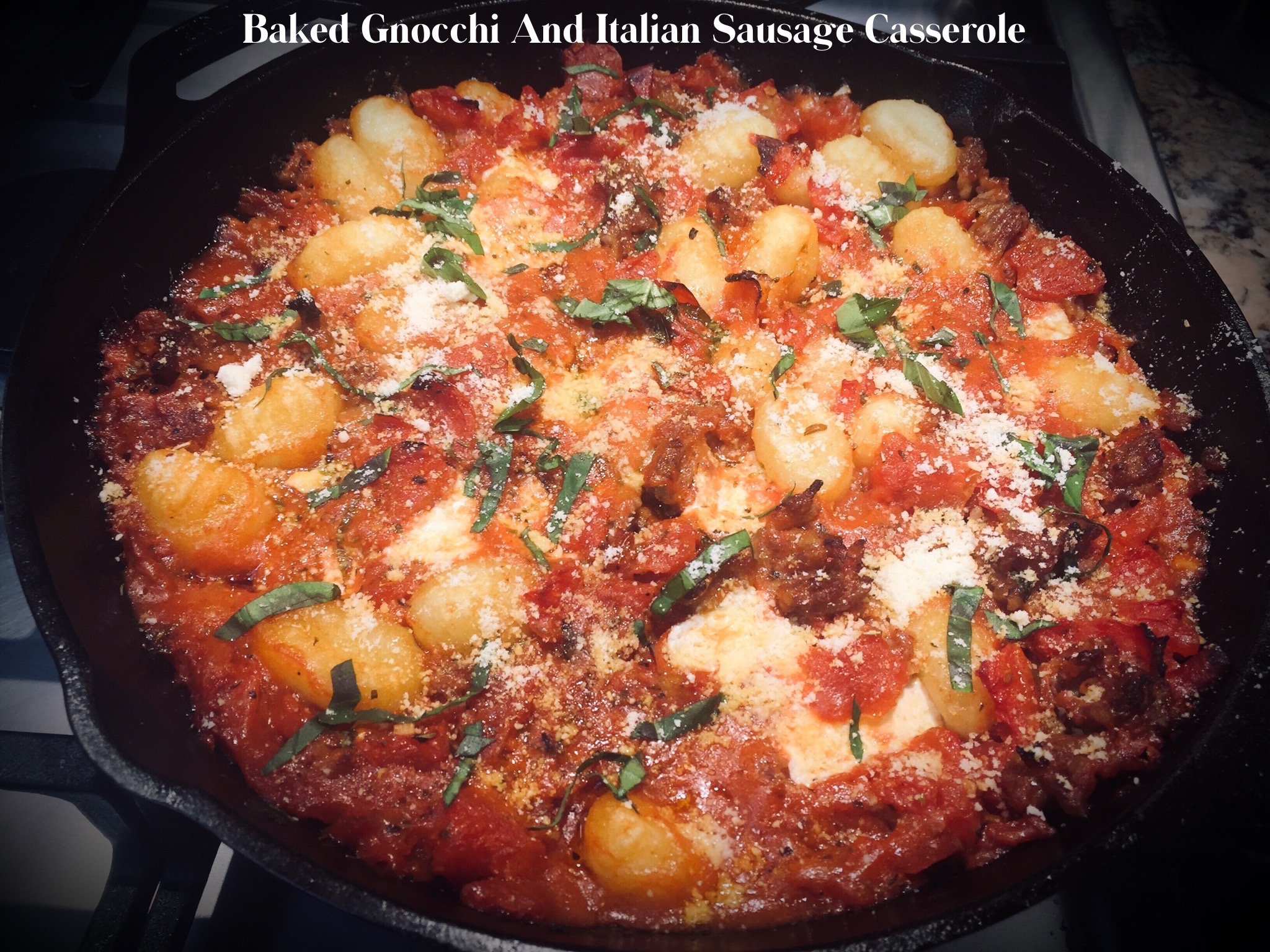 Baked Gnocchi and Sausage Casserole